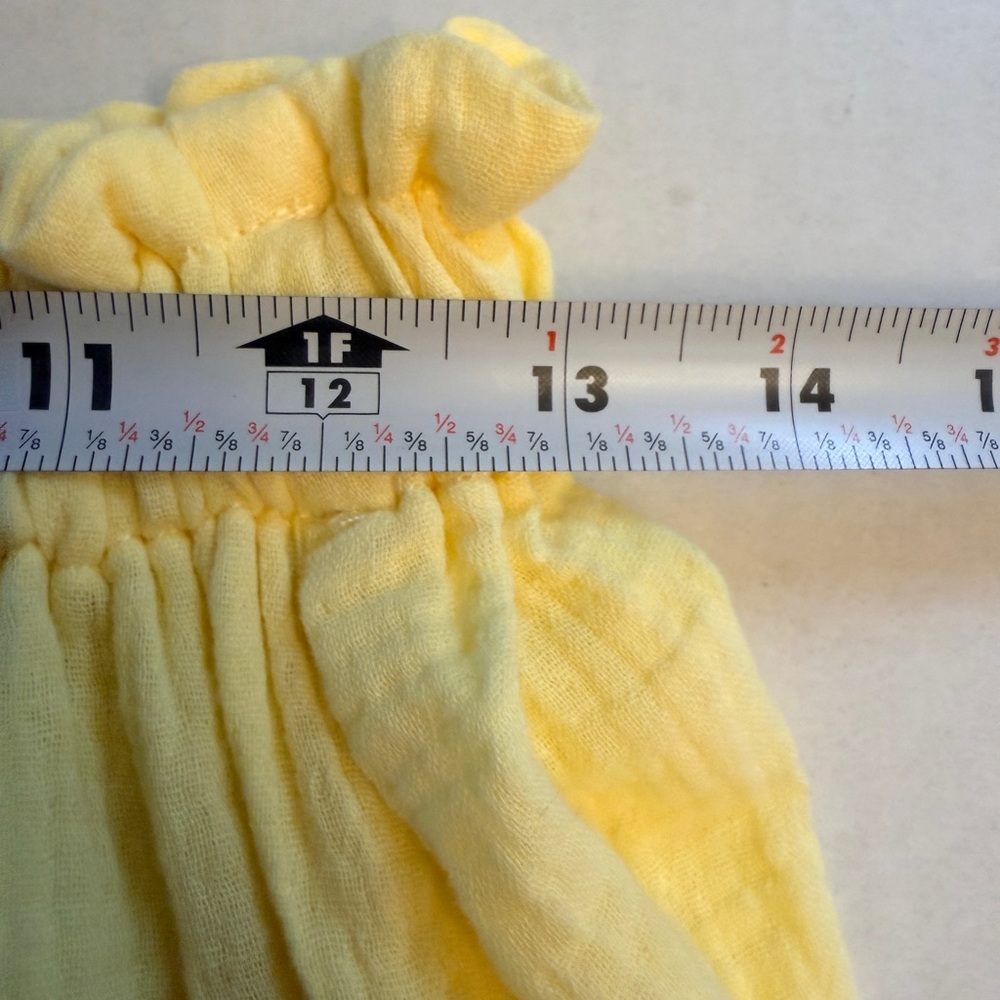 NWT Show Me Your Mumu Size Medium Around The World Maxi Dress Yellow Gauze - Picture 12 of 13